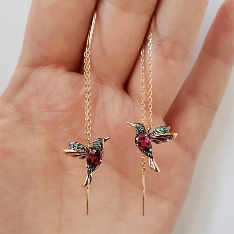 Colibrì orecchini in argento sterling 925 colibrì abalone