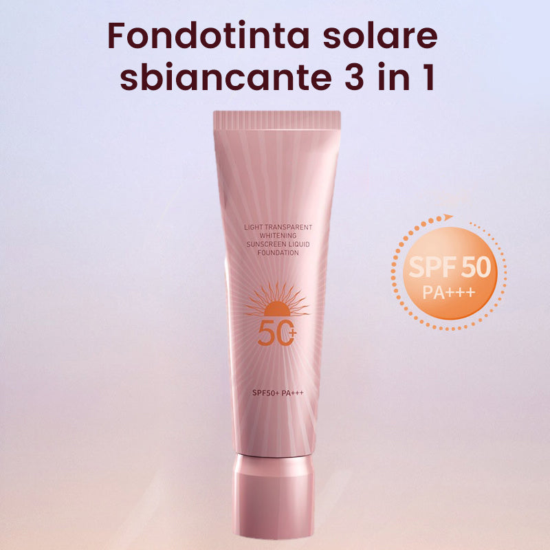 Fondotinta solare sbiancante