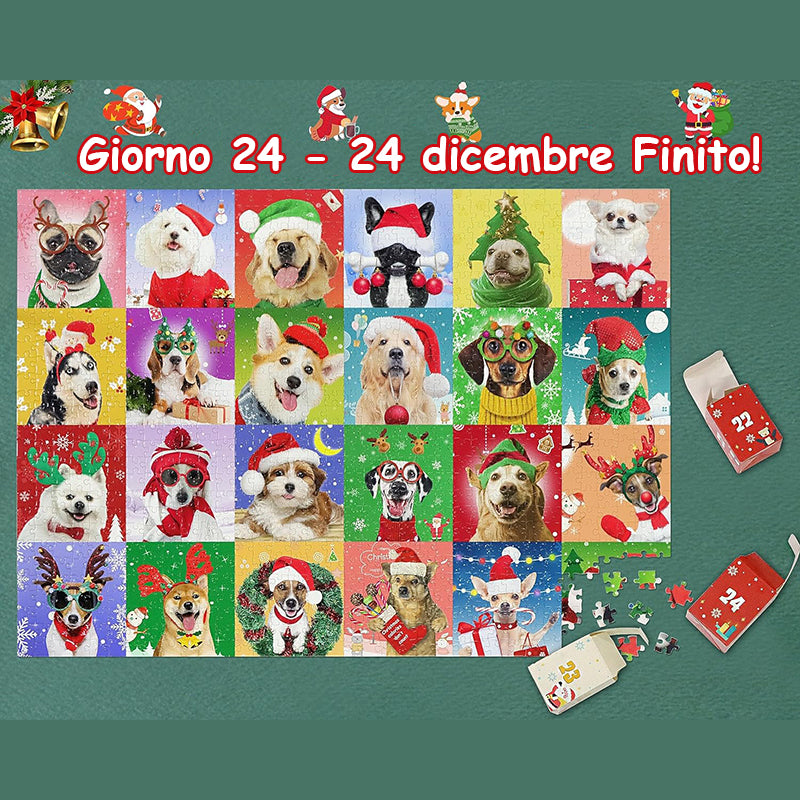 Scatola cieca con puzzle natalizio