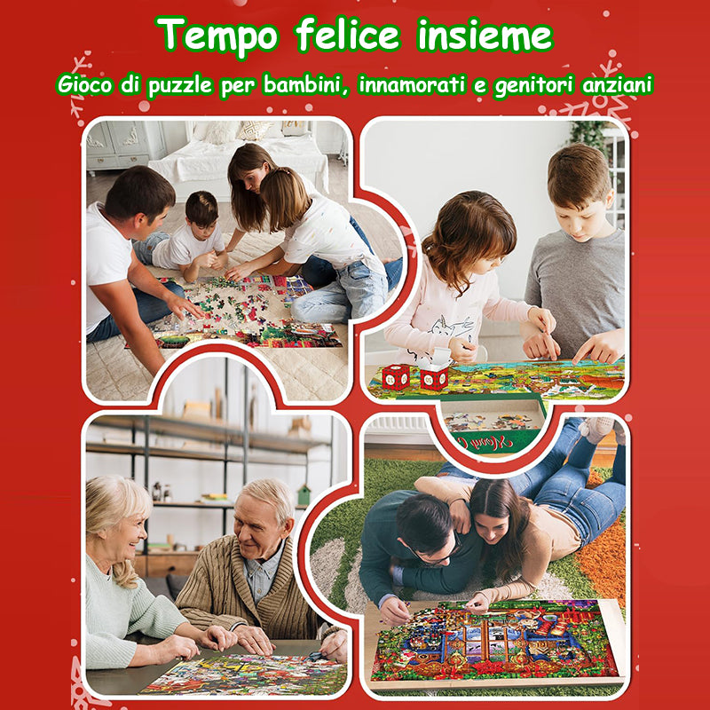 Scatola cieca con puzzle natalizio