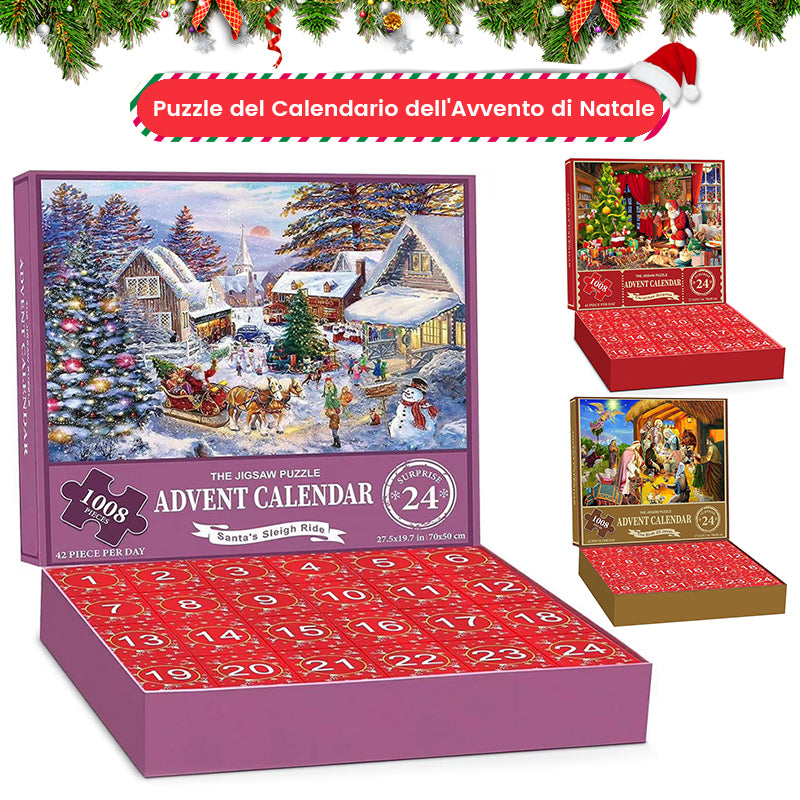 Scatola cieca con puzzle natalizio