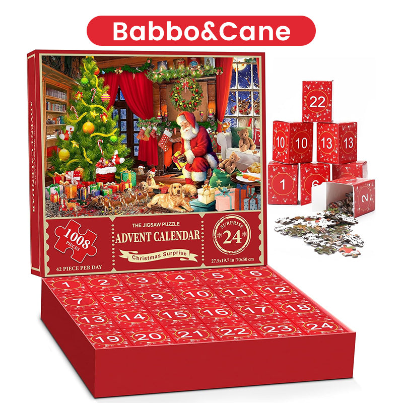 Scatola cieca con puzzle natalizio
