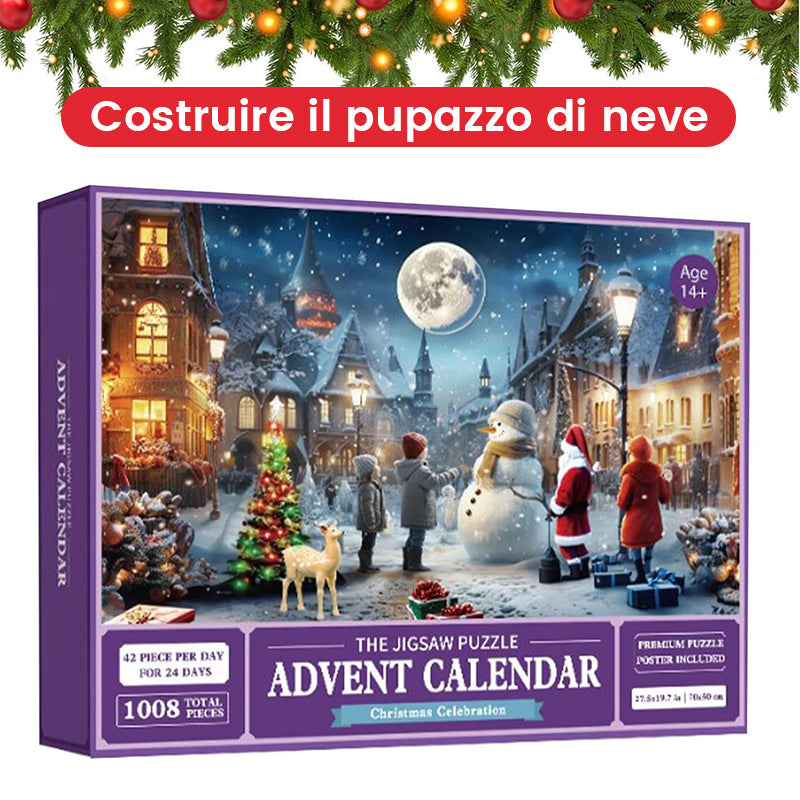 Scatola cieca con puzzle natalizio