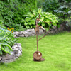Statue all'aperto della ragazza del giardino di ballo