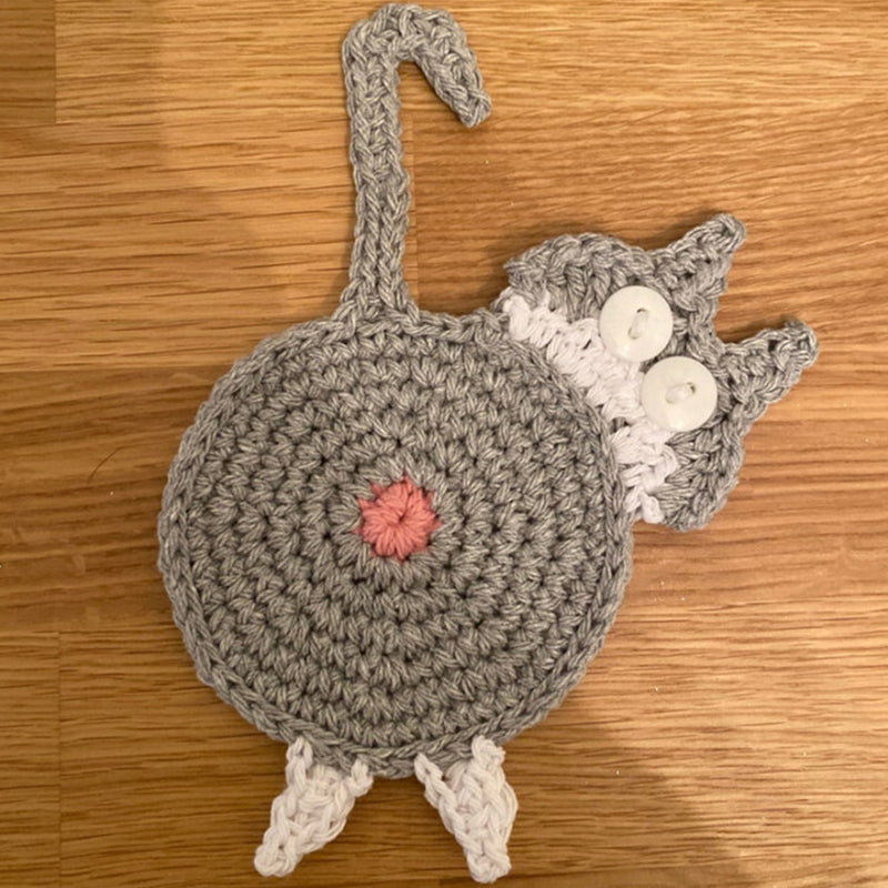🐱Tazza con culo di gatto divertente Regalo a maglia per i fan dei gatti