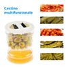 Barattolo di sottaceti e olive con colino