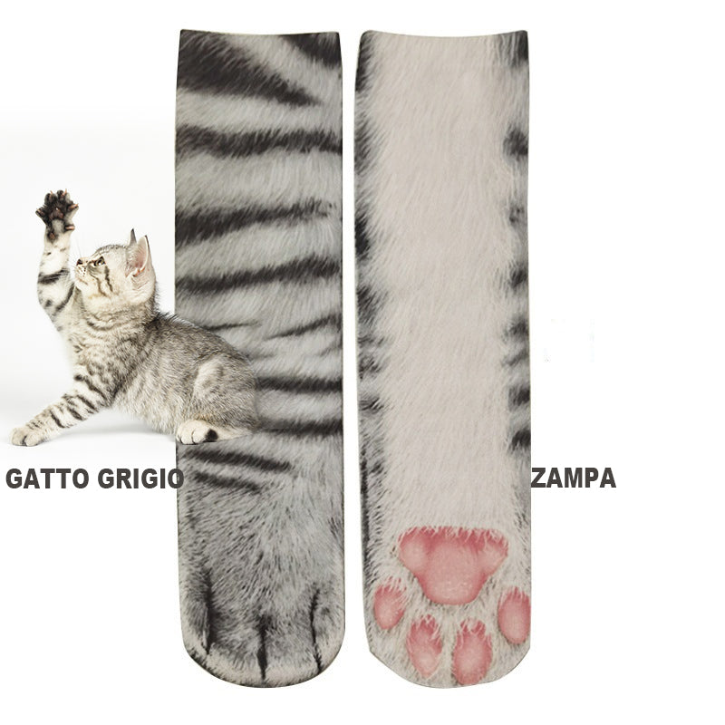 Calzini con zampe di animali con stampa 3D