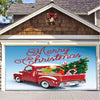 Ornamento della porta del garage con neve