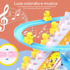 🦆Pista di scorrimento anatra elettrica con luci e musica