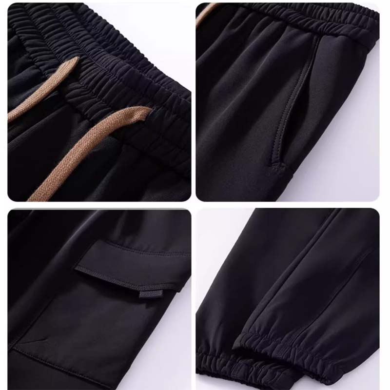 Pantaloni cargo casual con tasche multiple