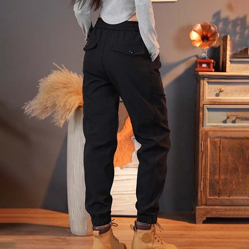 Pantaloni cargo casual con tasche multiple