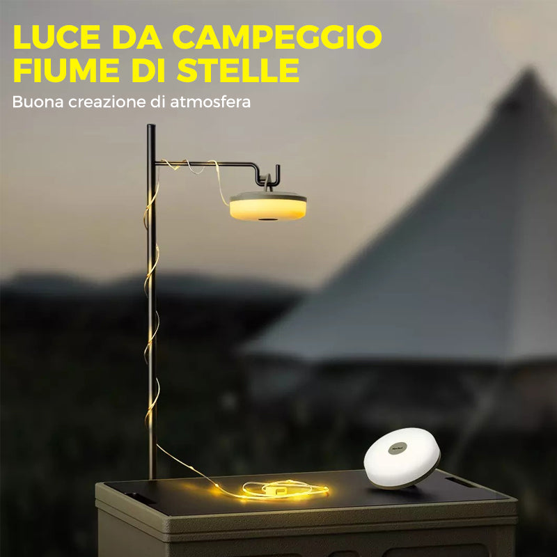 🌈✨Luce da campeggio portatile multifunzionale💐🎶