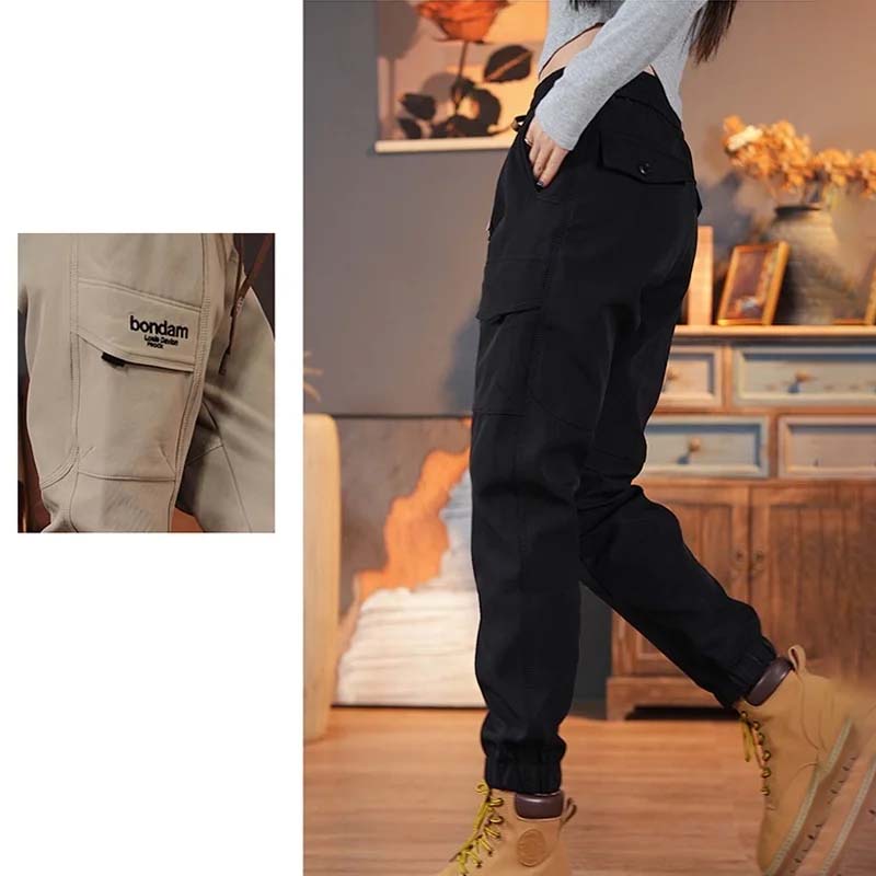 Pantaloni cargo casual con tasche multiple