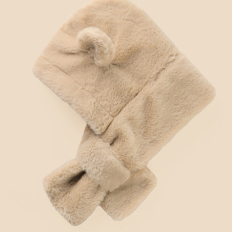 Cappello integrato con sciarpa per bebè