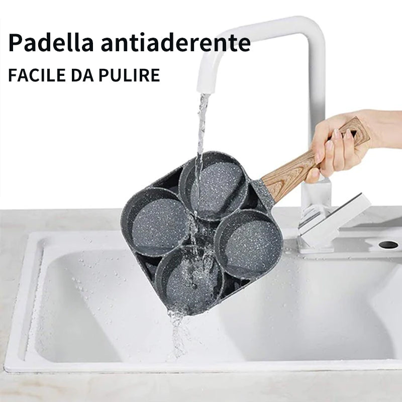 Padella per frittata a quattro fori