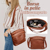 Borsa in pelle multiscomparto