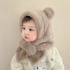 Cappello integrato con sciarpa per bebè