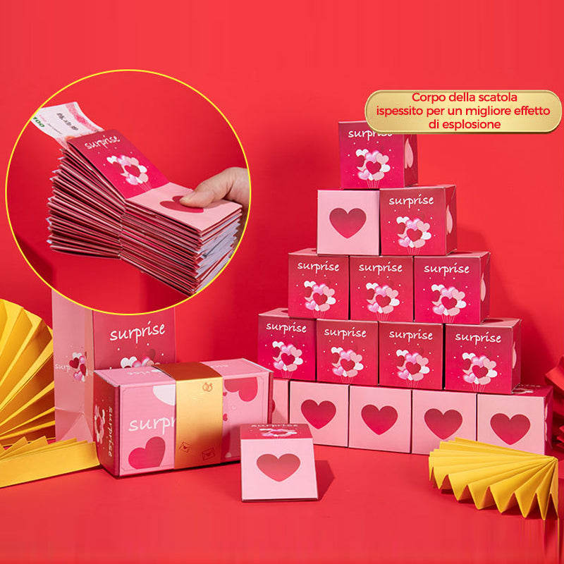 Confezione regalo con scatola a sorpresa