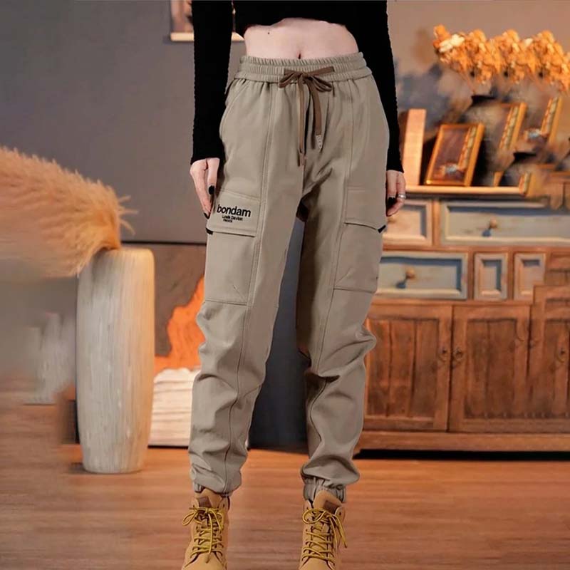 Pantaloni cargo casual con tasche multiple