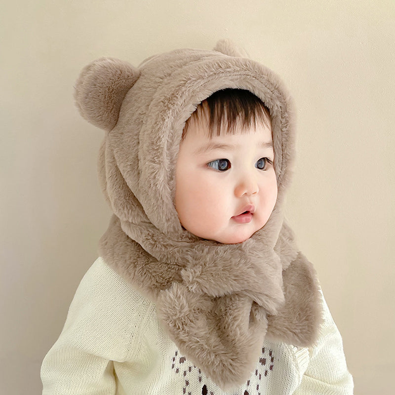Cappello integrato con sciarpa per bebè