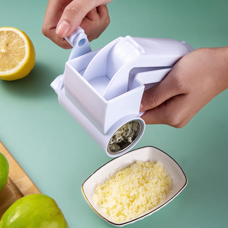 🧀Grattugie rotanti per formaggio con taglierina manuale