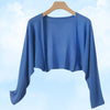 Cardigan estivo in lino senza bottoni
