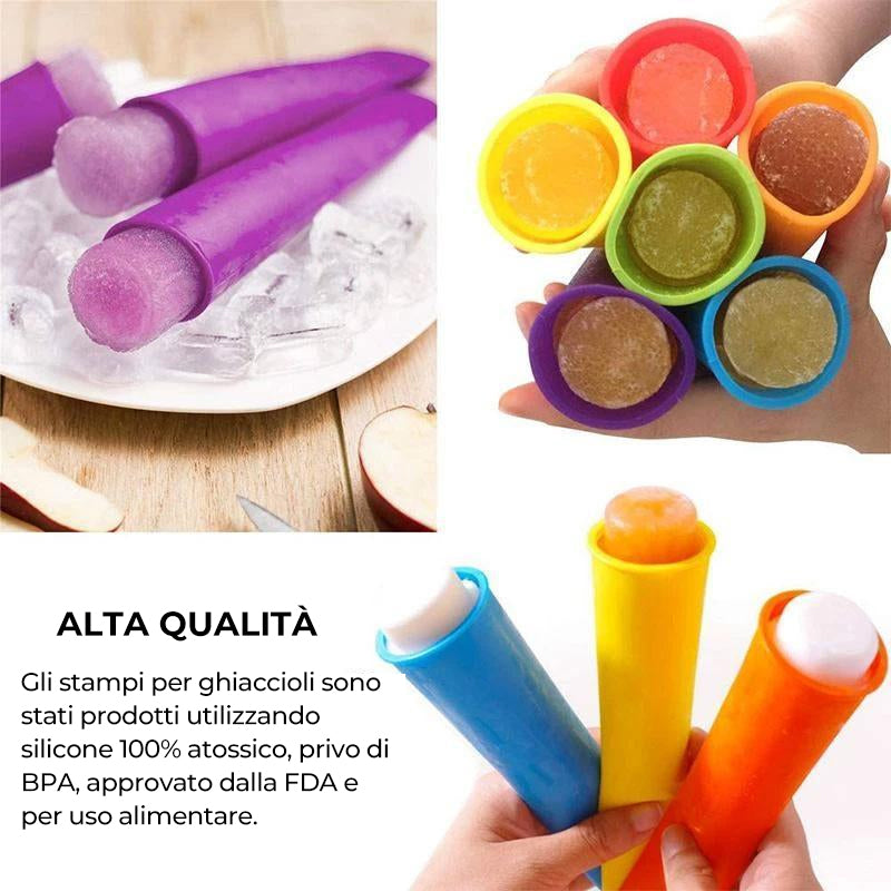 Set di stampi per ghiaccioli in silicone