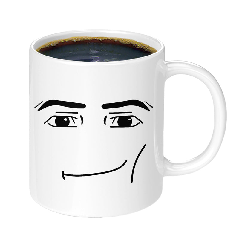 Tazza in ceramica con stampa di emoji
