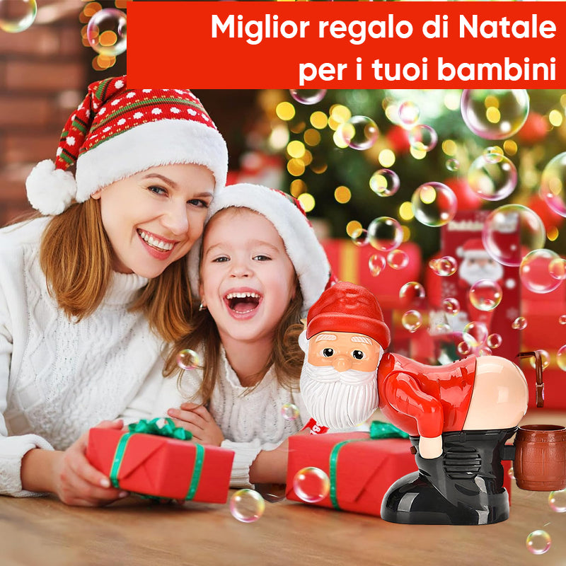 Divertente soffiatrice per bolle di Babbo Natale