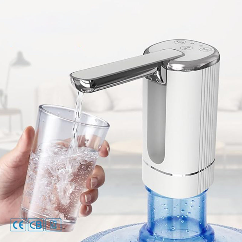 Erogatore A Batteria Pompa Elettrica Ricaricabile USB Per Bottiglie D'acqua - Distributore Automatico Portatile, Senza Fili Pompa Acqua Domestica - 7