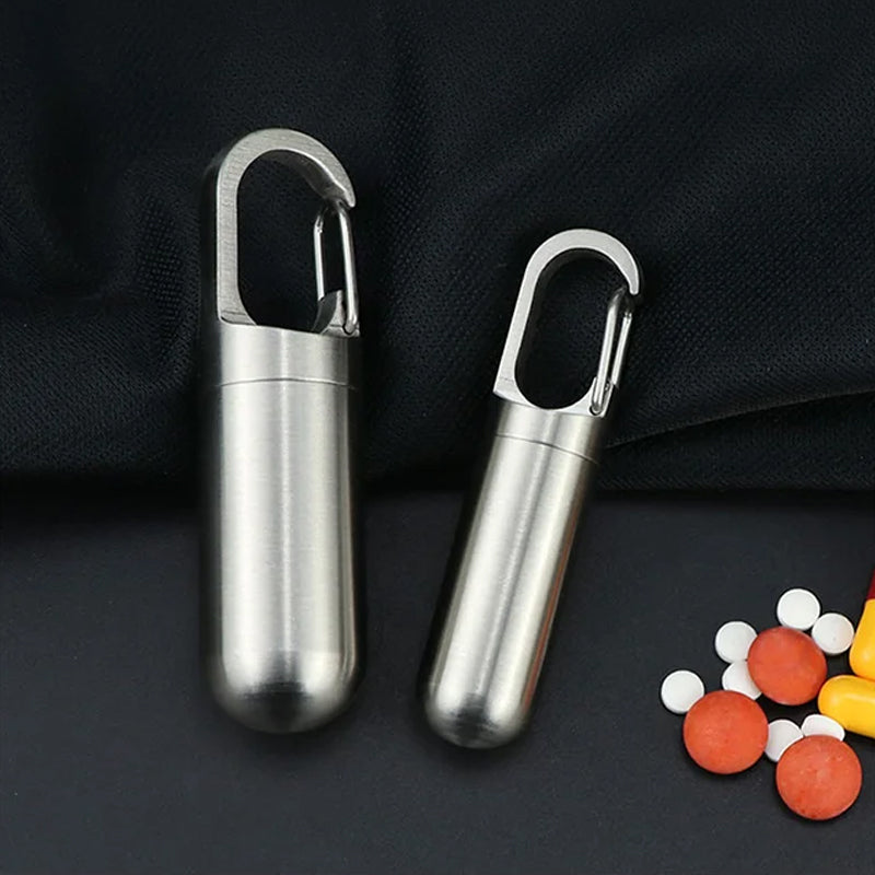 Portapillole in acciaio inox