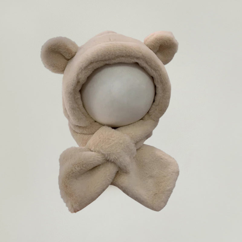 Cappello integrato con sciarpa per bebè