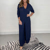Abito casual a due pezzi con top lungo e pantaloni coordinati