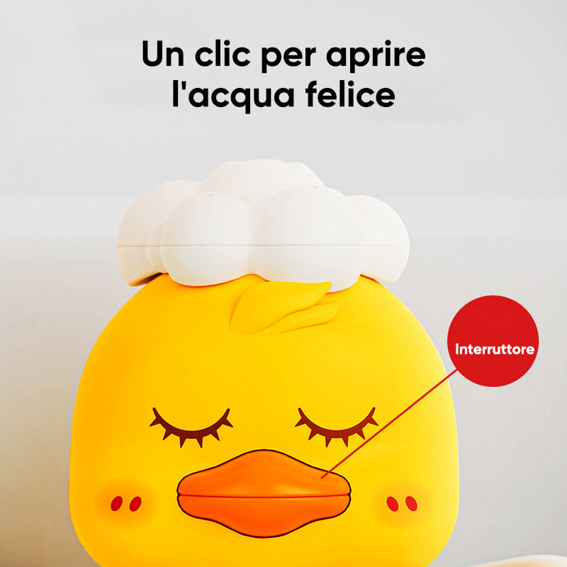 Spruzzo d'acqua elettrico Simpatica doccia a forma di anatra