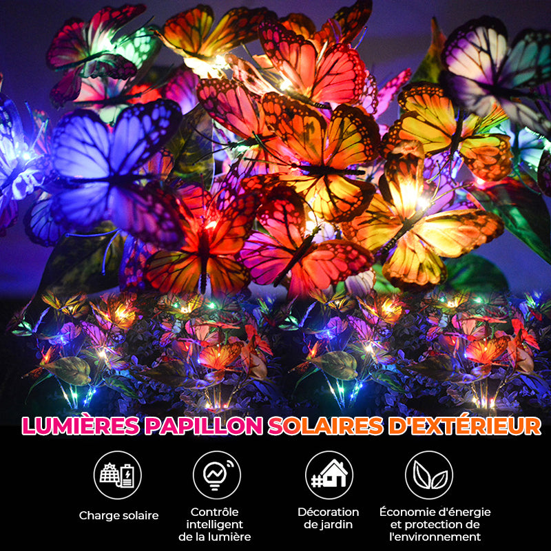 Luci da giardino a farfalla solare