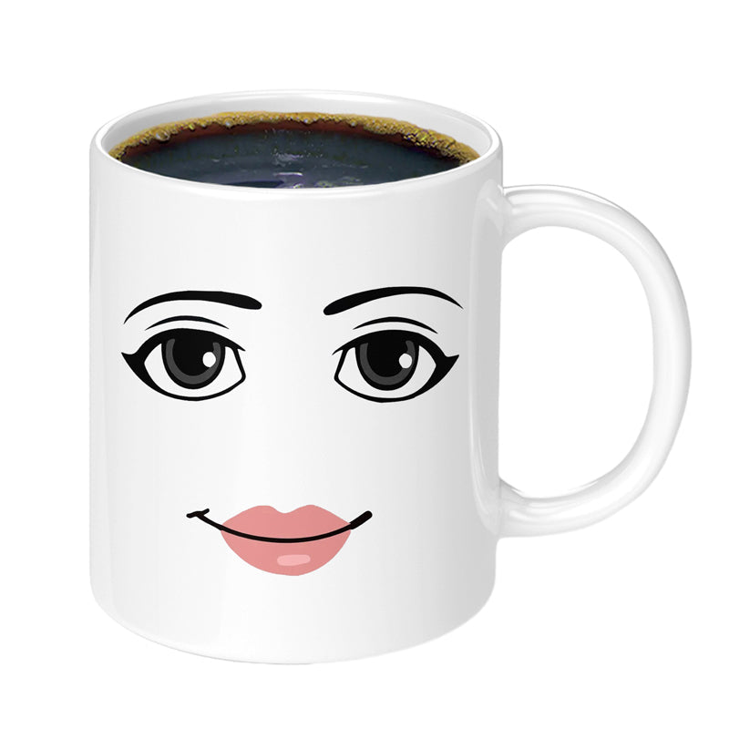 Tazza in ceramica con stampa di emoji