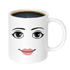 Tazza in ceramica con stampa di emoji