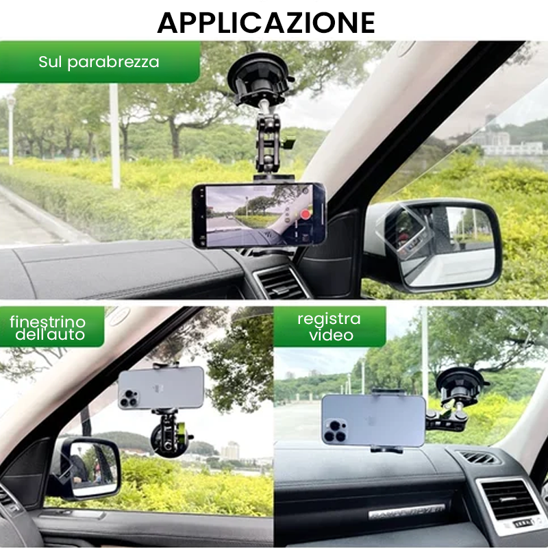 🚗Braccio universale con testa a sfera per telefono