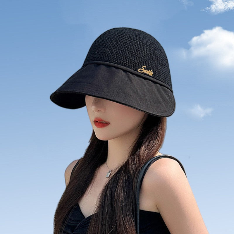 Cappello da sole a tesa larga da donna