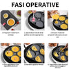 Padella per frittata a quattro fori