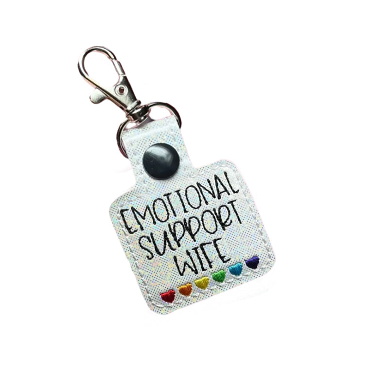 🌈Portachiavi con cuori arcobaleno di supporto emotivo💕