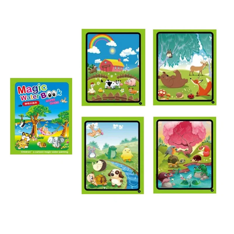 Libro da colorare sull'acqua magica