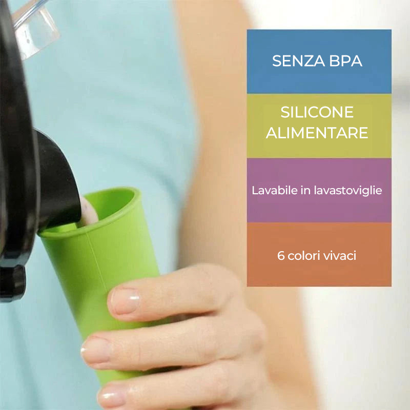 Set di stampi per ghiaccioli in silicone