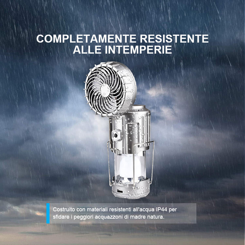 🎐Luce del ventilatore solare