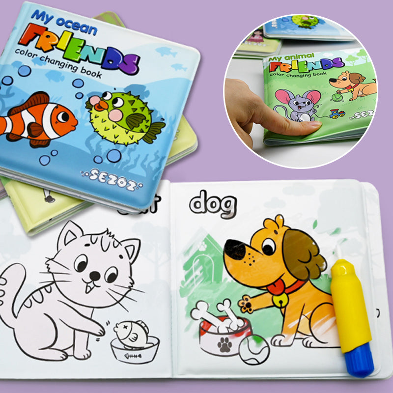 Pittura ad acqua Libro dei colori che cambiano