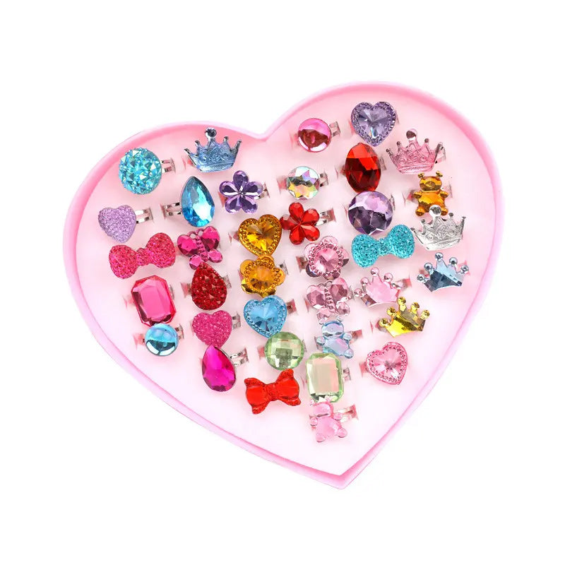 Set Di 3 Anelli Dell'Umore (Farfalla, Trifoglio, Cuore), Anelli - Foto 5