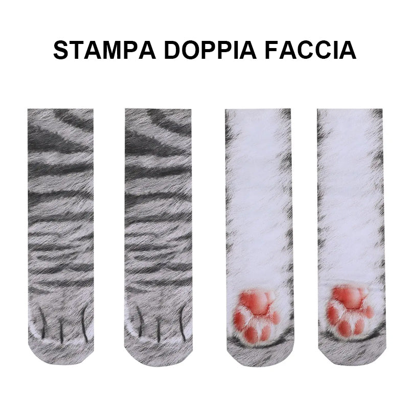 Calzini con zampe di animali con stampa 3D