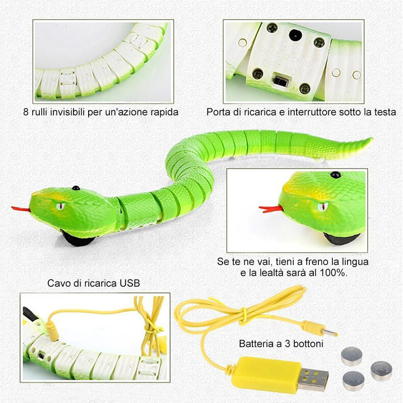 Giocattolo realistico del serpente RC telecomandato