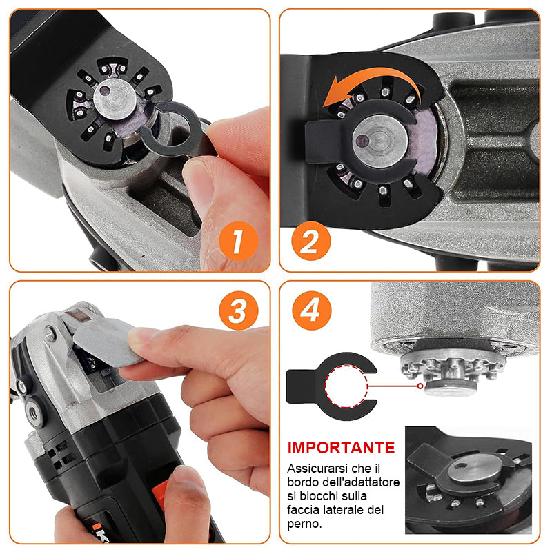 Lame per utensili oscillanti con bordo curvo (20 PCS)