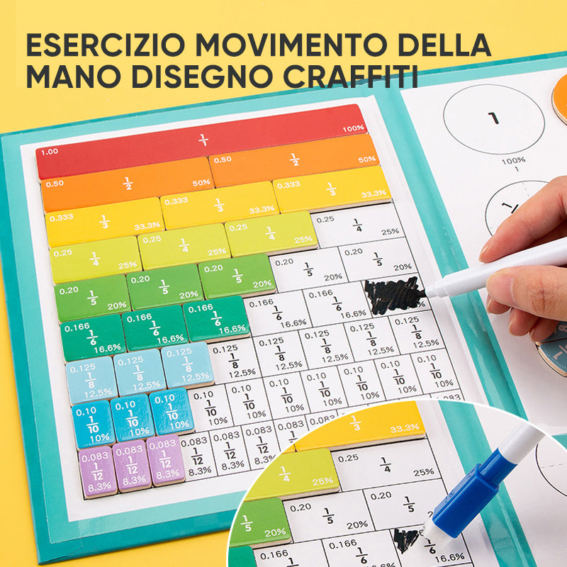 Puzzle magnetico con frazioni di libri per bambini